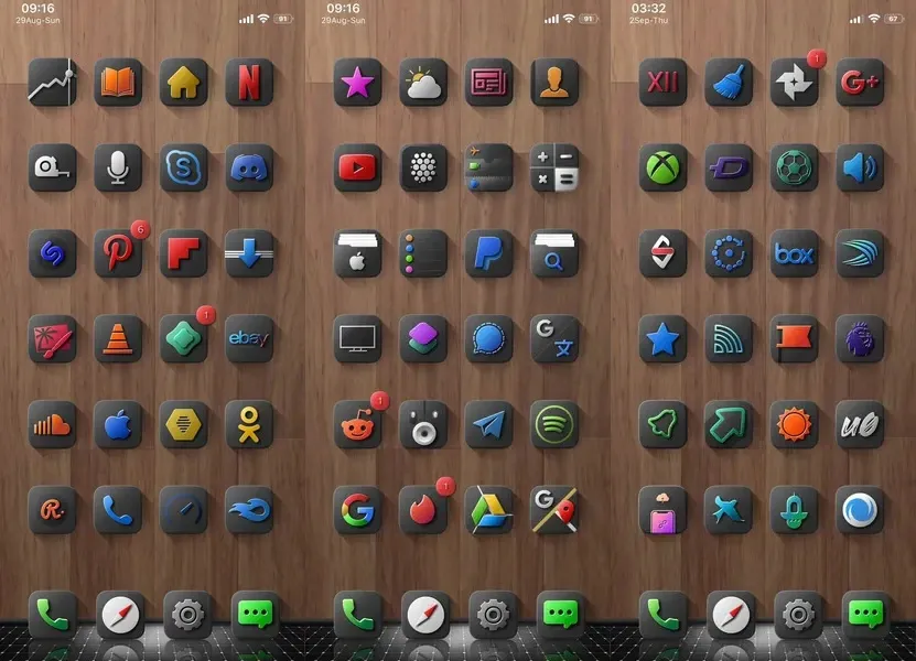 Shiiny Icon Pack — лаунчер с уникальными пакетами значков
