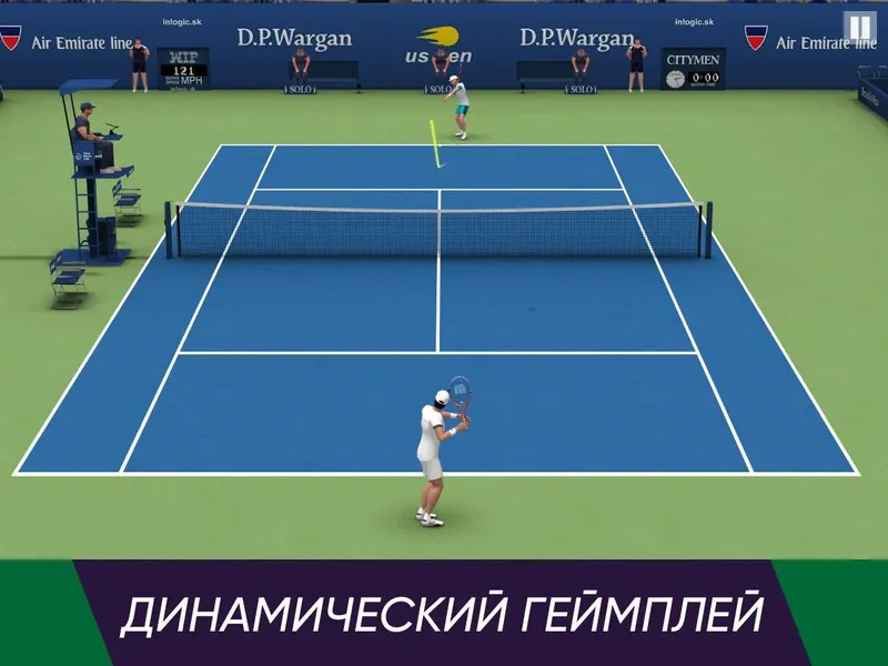 Графика и звук создают определенную привлекательность в игре Tennis World Open 2023