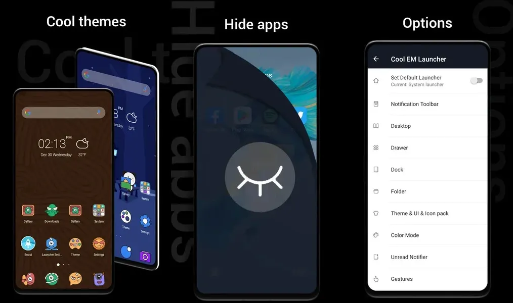 Cool EM Launcher — приложение для персонализации, вдохновленное EMUI