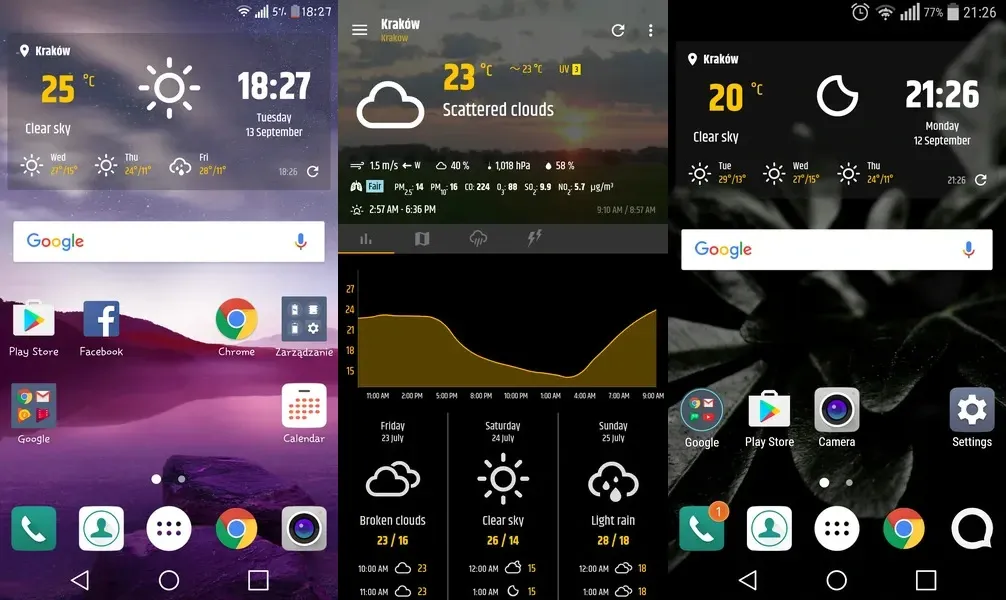 Персонализируйте виджеты с помощью нескольких простых нажатий в Simple Weather & Clock Widget / Простой виджет погоды и часов