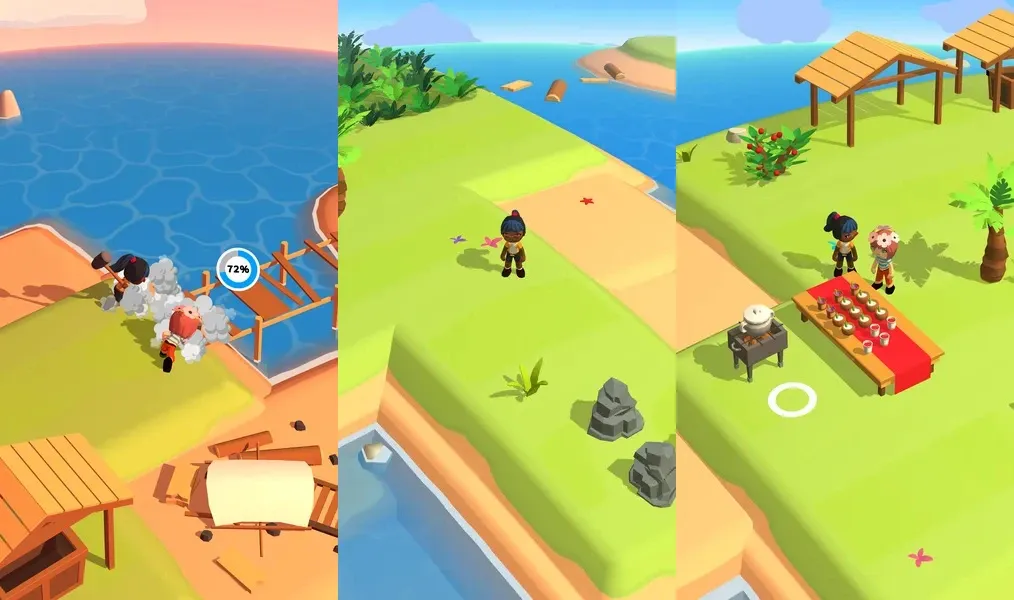 Путешествие по островам архипелага в игре Stranded Island