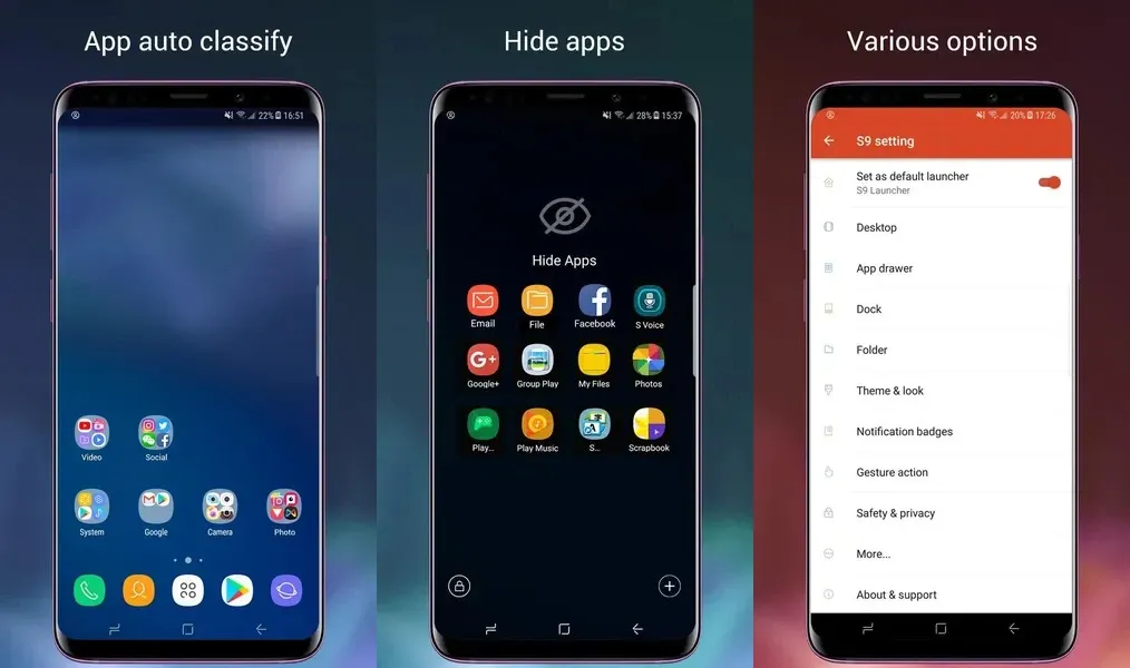 Super S9 Launcher – лаунчер, который придаст вашему устройству внешний вид Galaxy S