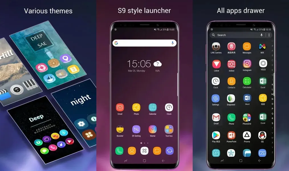 Гибкие возможности настройки в приложении Super S9 Launcher
