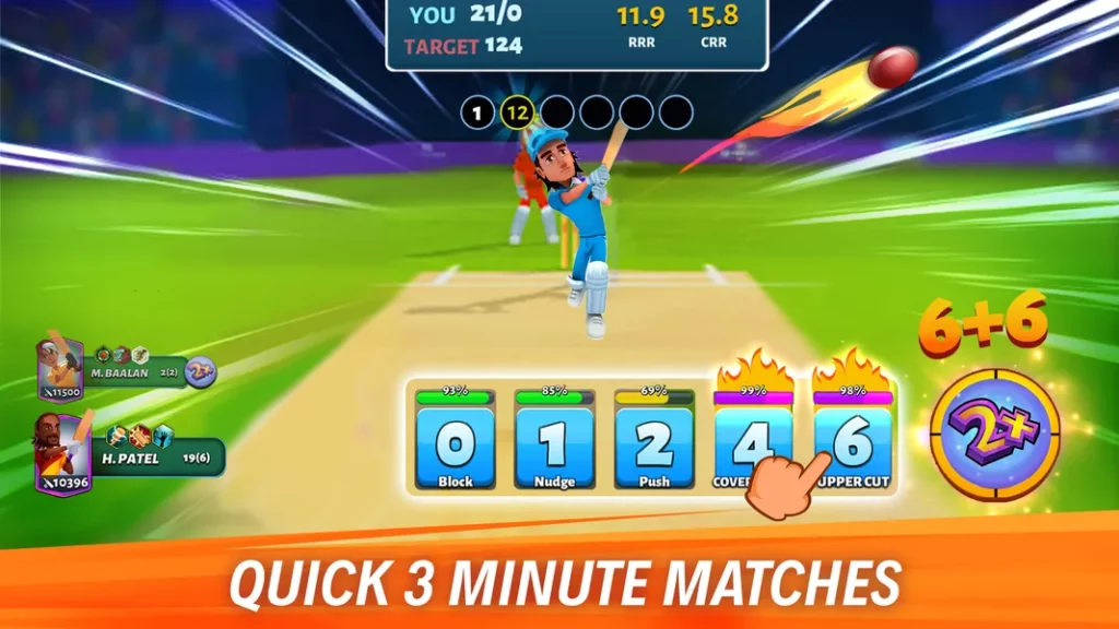 3D-дизайн в мультяшном стиле в игре Hitwicket An Epic Cricket Game