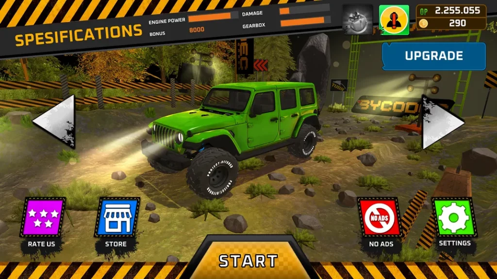 Project Offroad 3 - несколько режимов игры