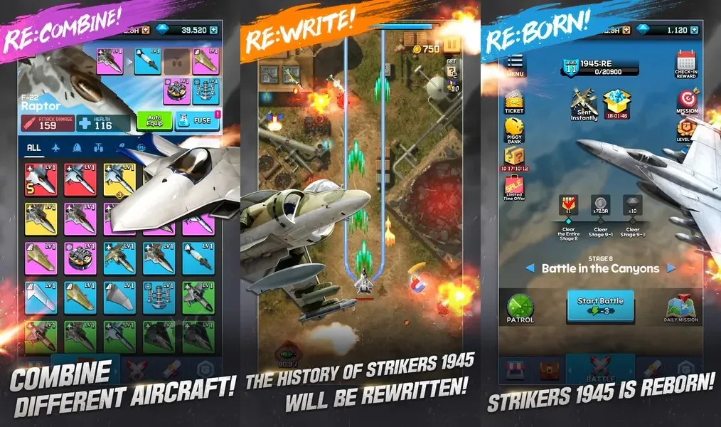Strikers 1945: RE – знаменитая аркада жанра стрелялки возвращается