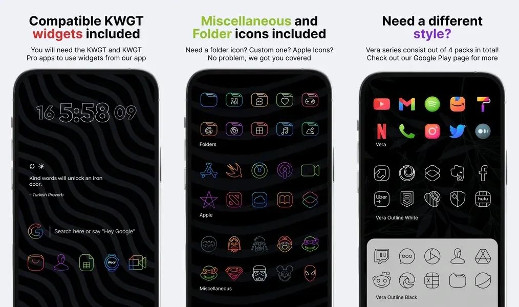 Пакет значков Vera Outline Icon Pack: сосредоточьтесь на простоте, но при этом создайте ощущение роскоши