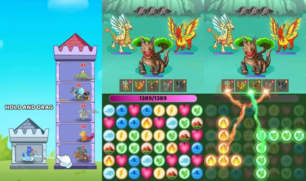 Monster Battle – игра о выращивании монстров и битвах