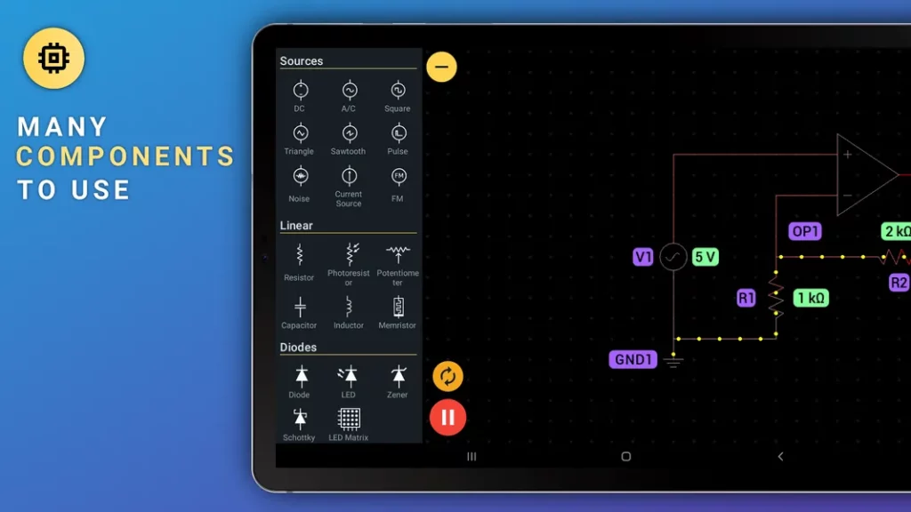 PROTO – приложение для моделирования электронных схем в реальном времени