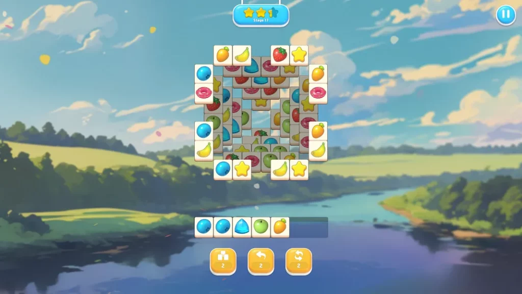 Исследуйте множество разных локаций на каждом этапе в игре Triple Tile Quest
