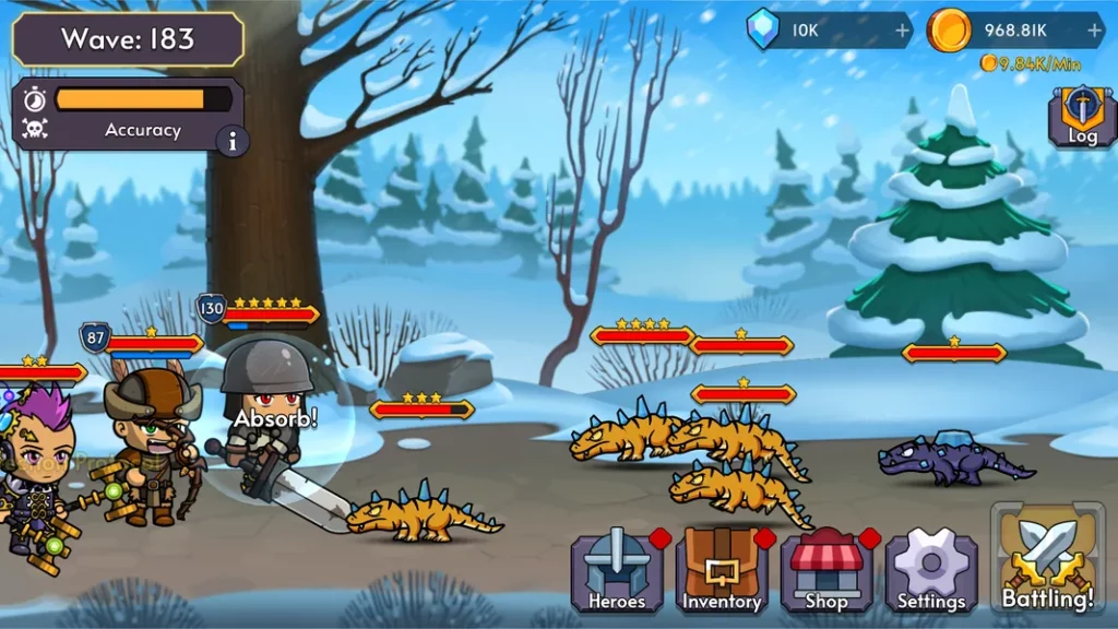 Графика и звук в игре Mobile Heroes