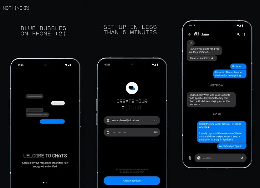 Что представляет собой приложение Nothing Chats?