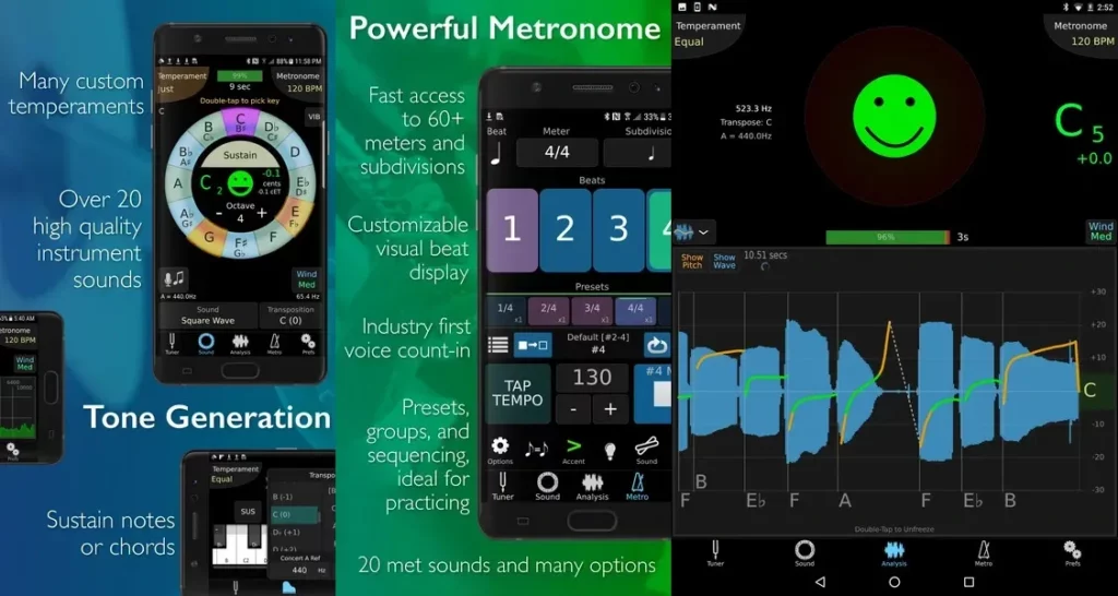 Подробнее о приложении TonalEnergy Tuner & Metronome