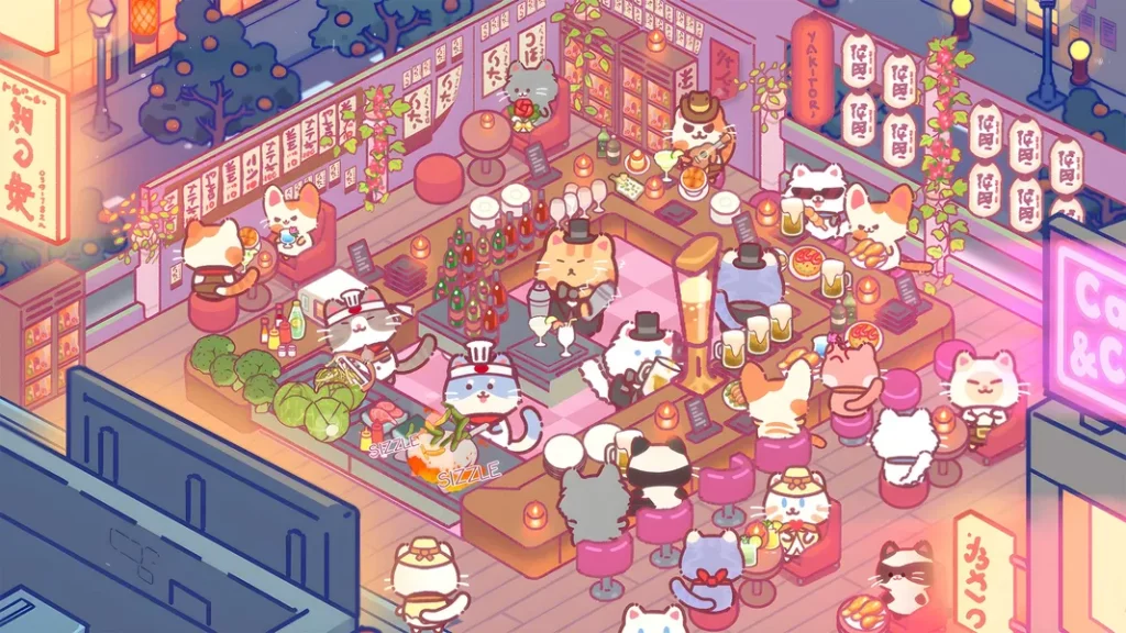 Геймплей в Cat Restaurant очень милый