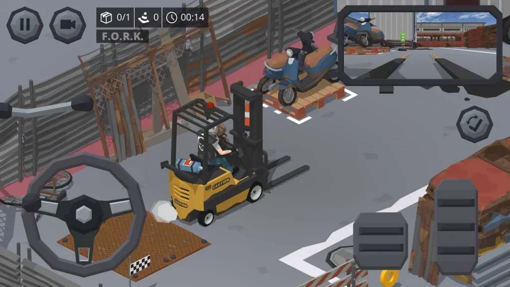 Исследуйте уникальную среду в игре Forklift Extreme Simulator 2