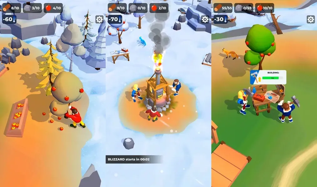Каждый день новый вызов в игре Frost Land Survival