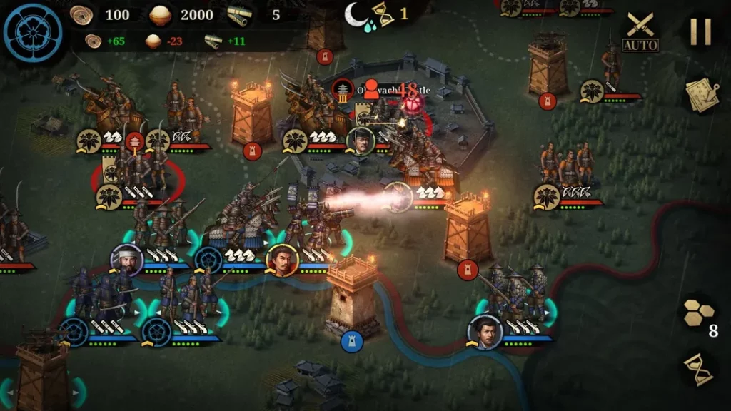 Разнообразный контент в игре Great Conqueror 2: Shogun