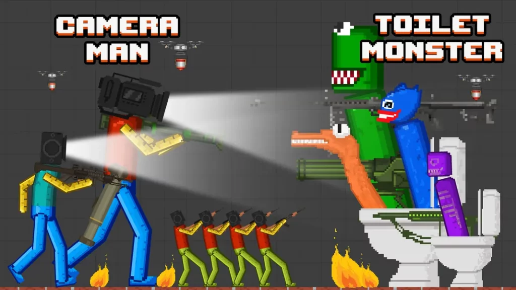 Наблюдайте, как все сходит с ума в игре Monster Playground