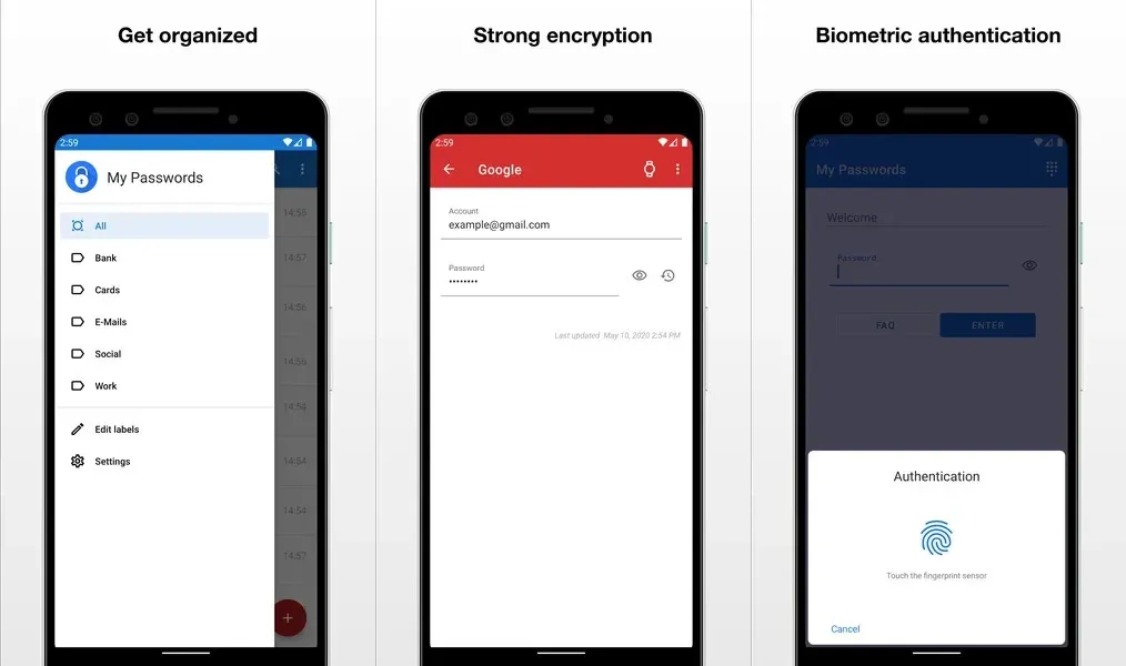 Храните пароли в My Passwords Manager