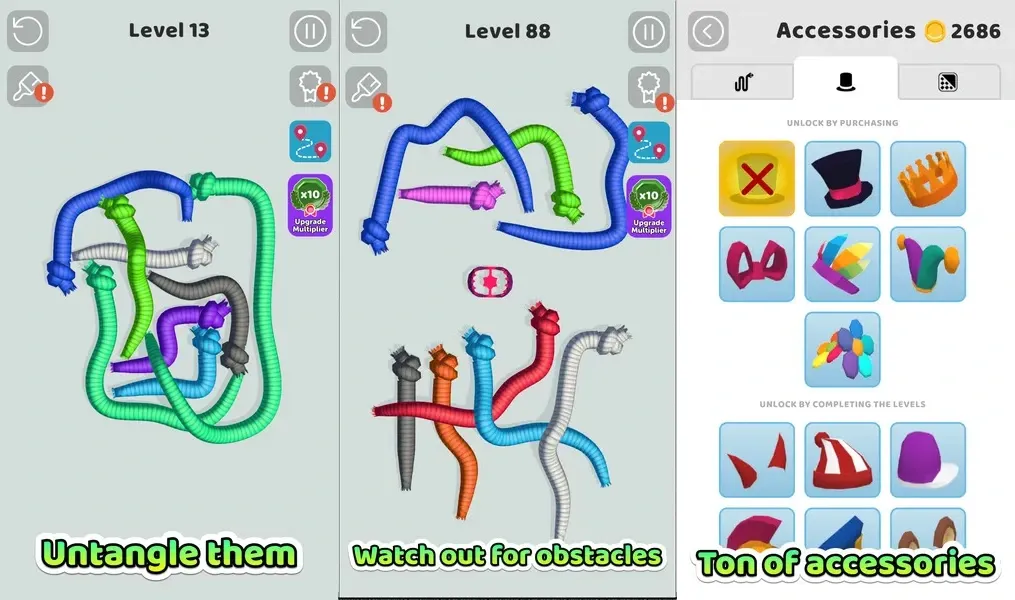 Tangled Snakes - играйте в игру «Змейка» по-новому
