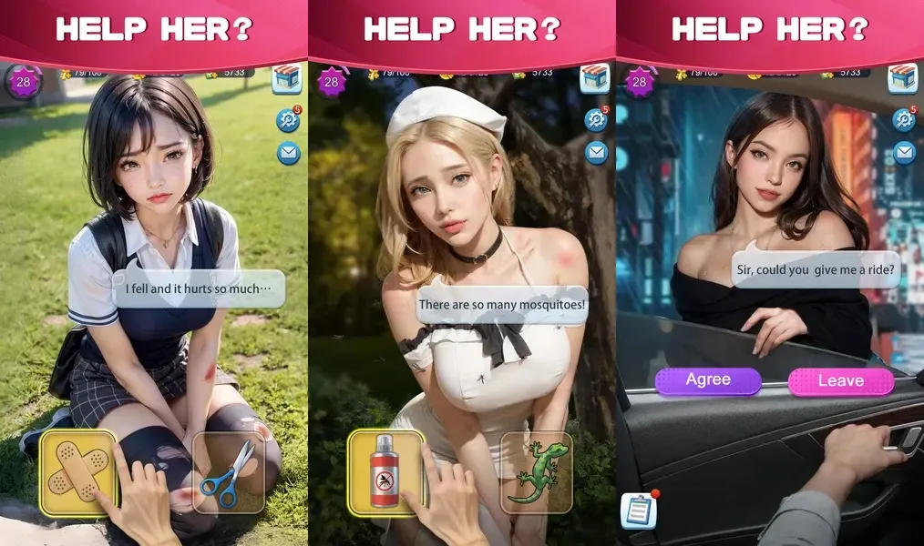 Какие выдающиеся истории в игре Covet Girl?