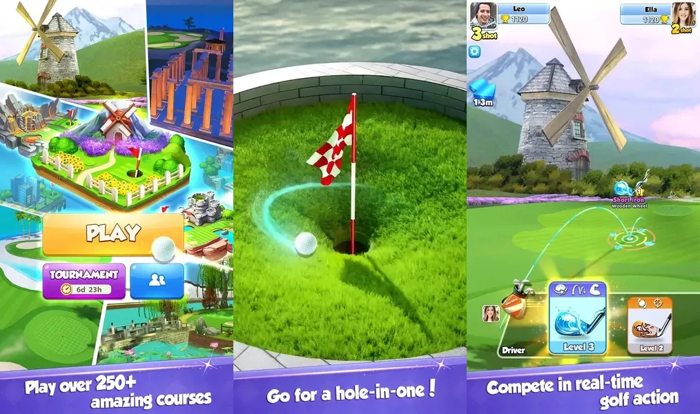 Режимы игры в Golf Rival