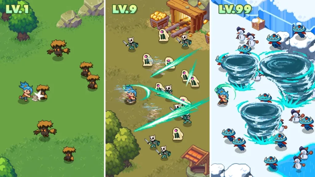 Пиксельная графика в игре Guardian War