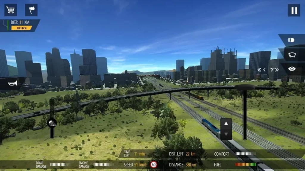 Реалистичное моделирование факторов, влияющих на управление поедом в игре Train Simulator PRO