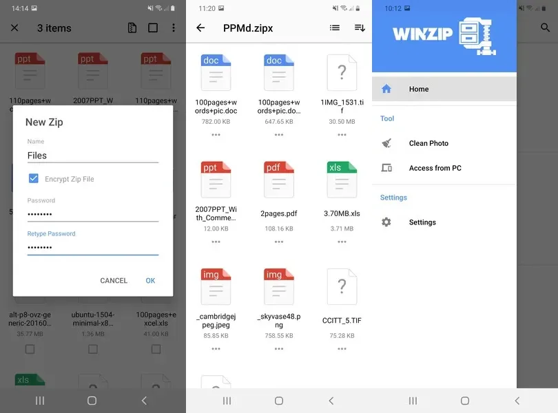 Подробнее о приложении WinZip