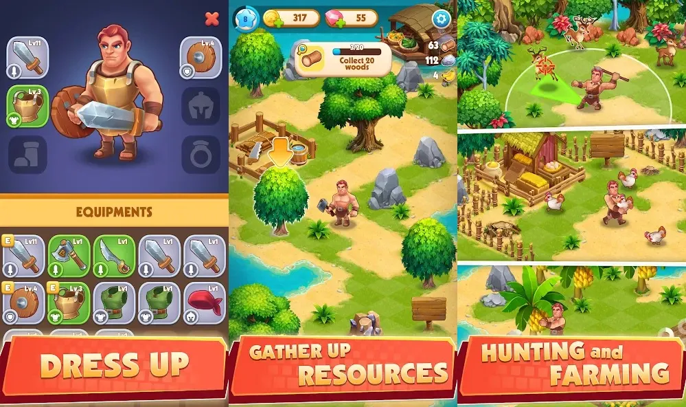 Решение самых разных задач в игре Exilesland : Adventure RPG