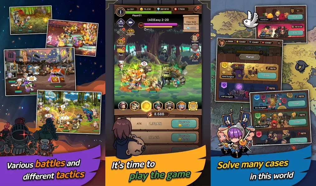 Hero Kingdom - ролевая игра о сражении с сильными врагами