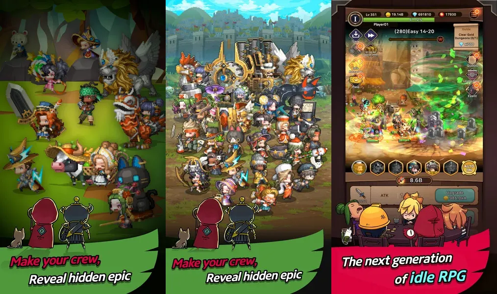 Hero Kingdom - пиксельная графика в ретро-стиле
