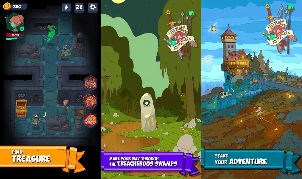 Legendary Adventure - классический пошаговый бой в подземелье с элементами roguelike