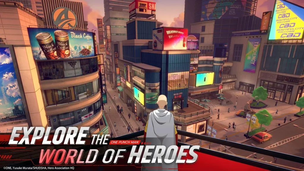 Высококачественная 3D-графика в игре One Punch Man: World