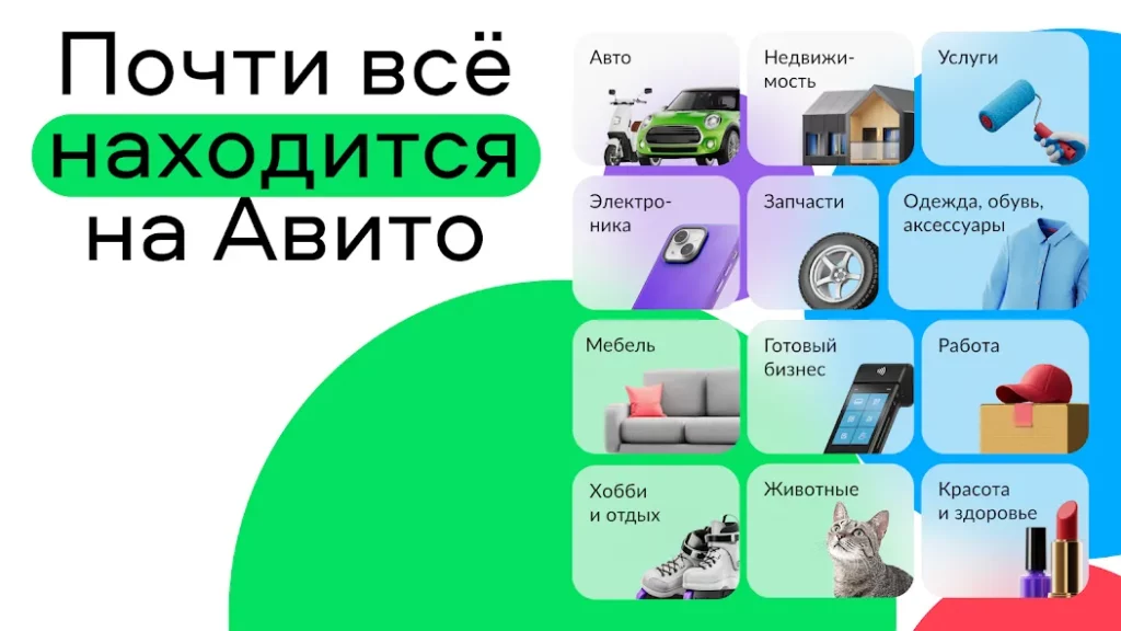 Авито - дизайн и интерфейс