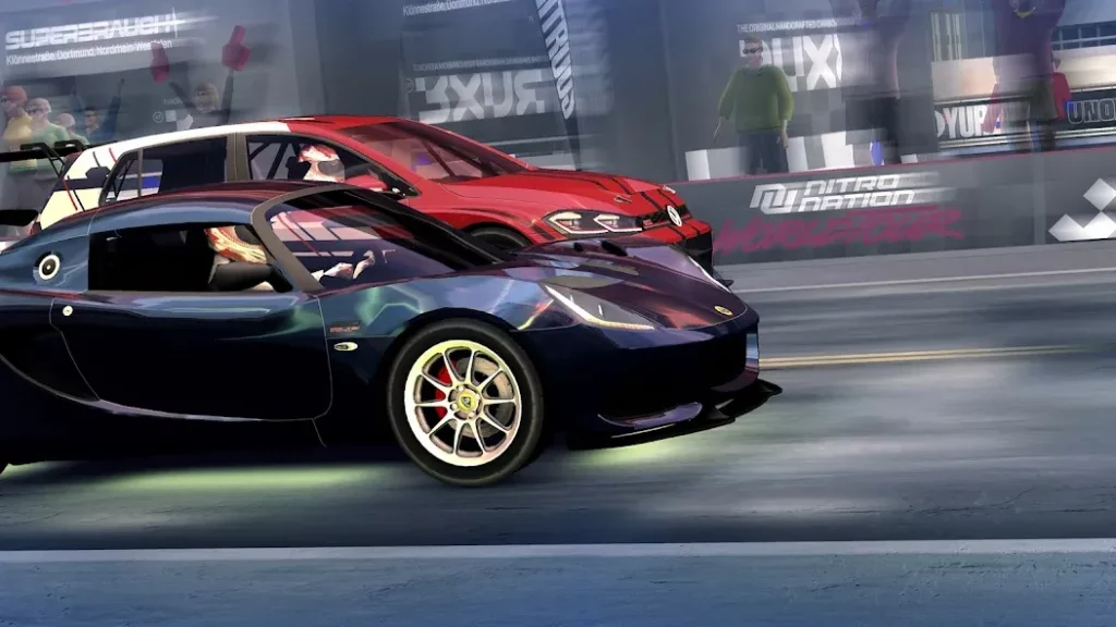 Nitro Nation World Tour - высококонкурентная гоночная игра с прямыми трассами