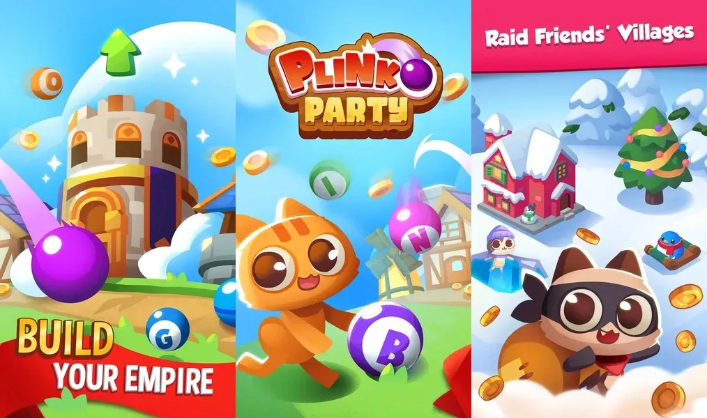 Ежедневные награды и глобальные таблицы лидеров в игре Plinko Party