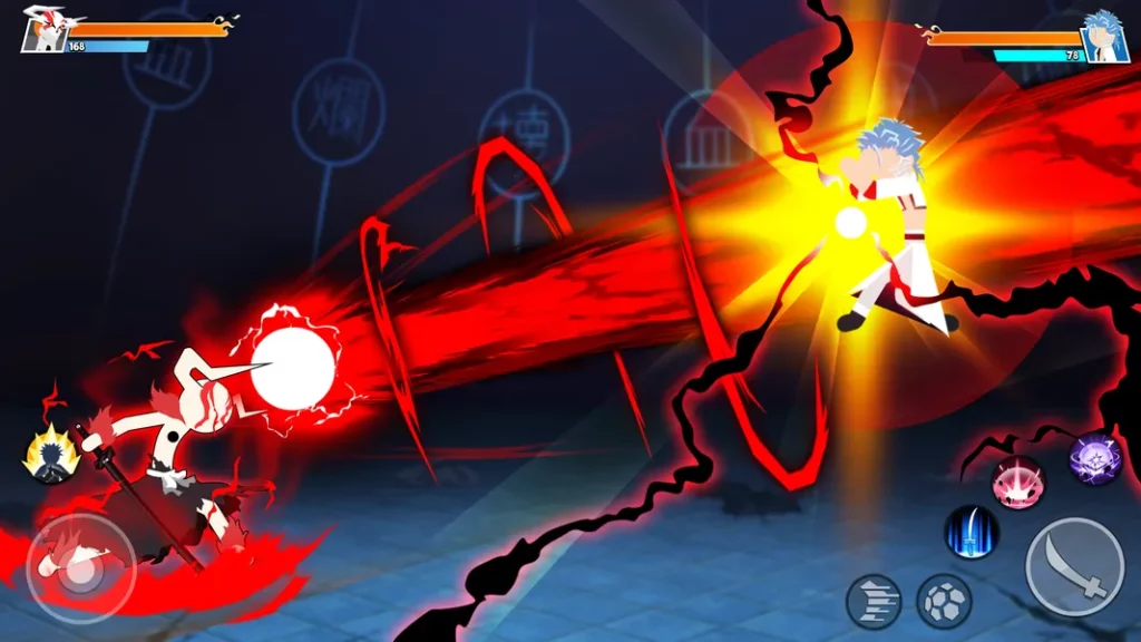Графика в Stickman Soul Fighting отличается высокой живостью