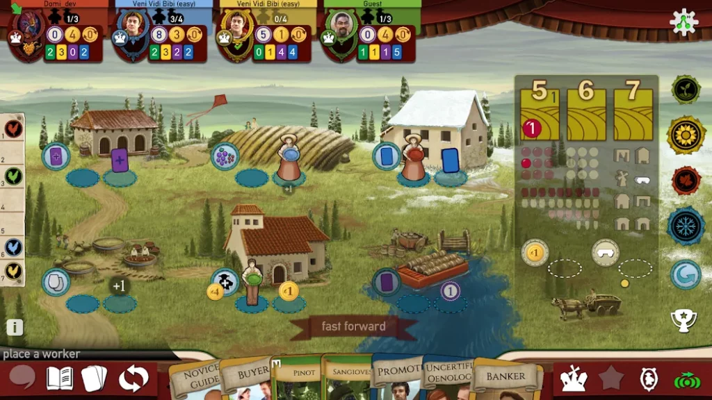 Геймплей в игре Viticulture