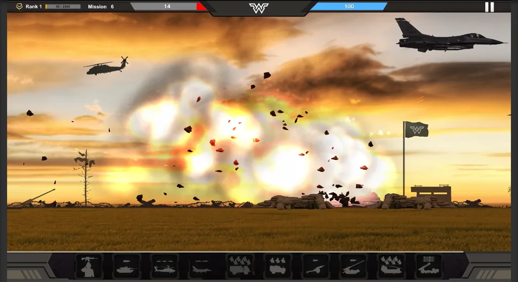 Геймплей в игре Warzone Commander