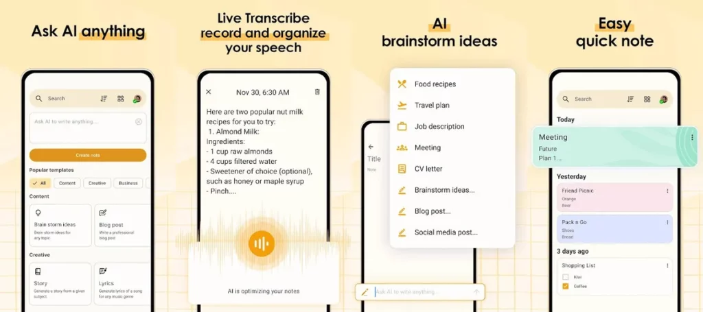 AI Note Taker – это превосходное приложение для создания заметок