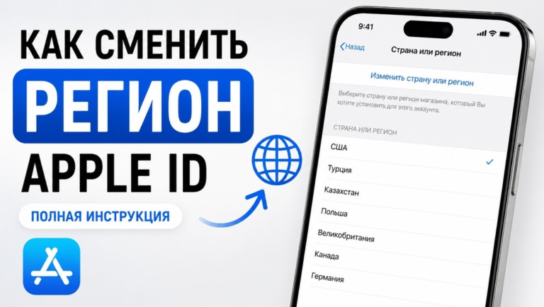 Цифровая эмиграция на iPhone: как правильно сменить регион Apple ID