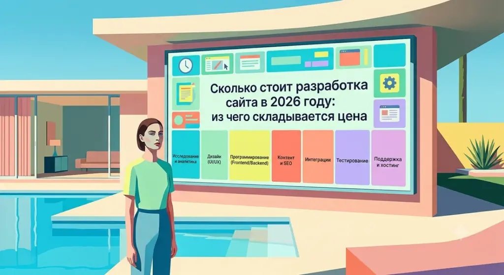 Сколько стоит разработка сайта в 2026 году: из чего складывается цена